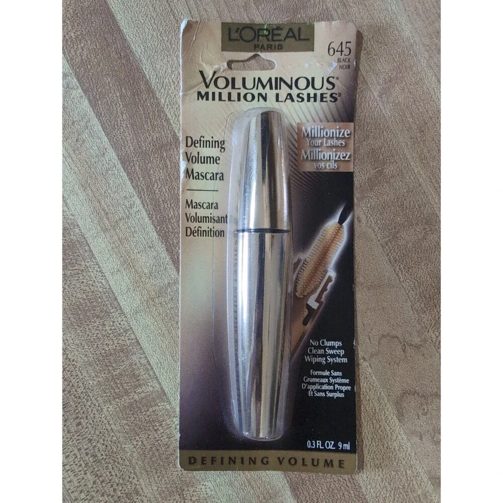 L'OREAL Paris Voluminous Million Lashes Mascara 645 Black Defining Volume 0.3 oz